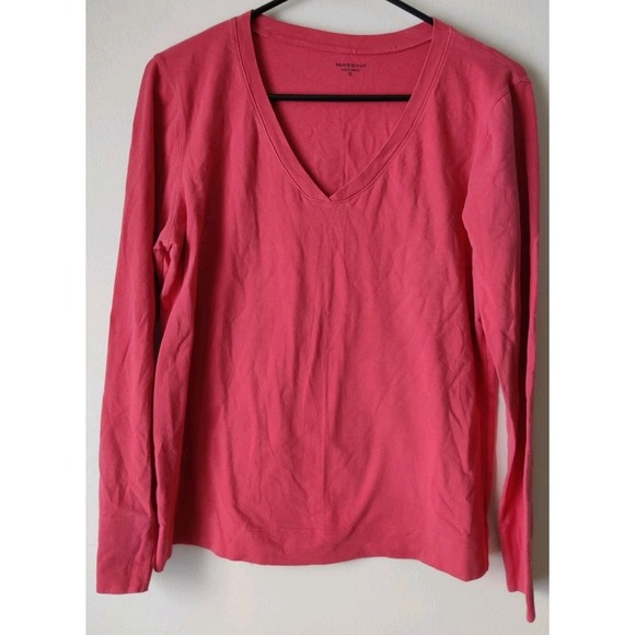 Massini Tops - Massini Women's Long Sleeve T-shirt‎  V-neck Size XL